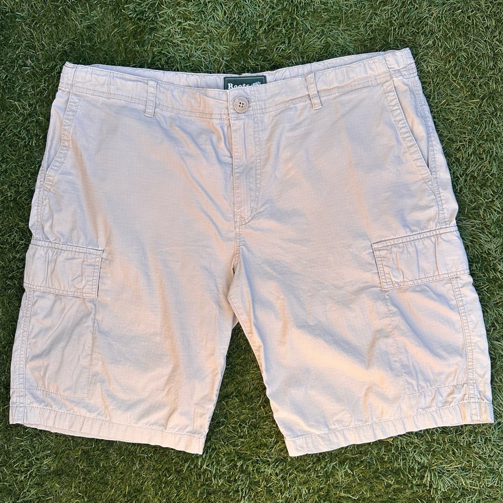 Roots Canada Men’s Rip Stop Cargo Shorts Gorpcore Baggy Y2K Muted Tone Shorts 36